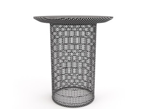 kettal mesh table Modello 3D