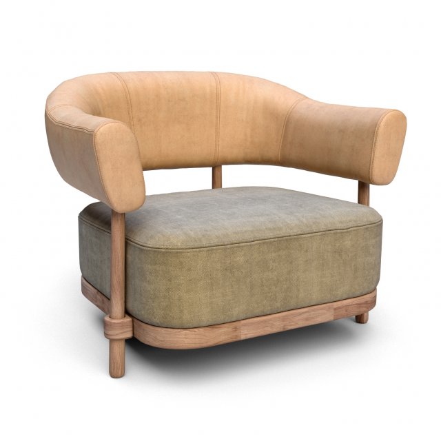 christophe delcourt gum armchair Modello 3D .c4d .max .obj .3ds .fbx .stl .blend 