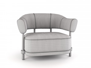 christophe delcourt gum armchair Modello 3D