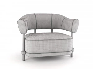 christophe delcourt gum armchair 3D Model
