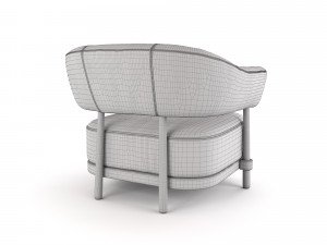 christophe delcourt gum armchair Modello 3D
