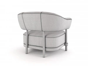 christophe delcourt gum armchair 3D Model