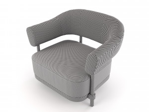 christophe delcourt gum armchair Modello 3D