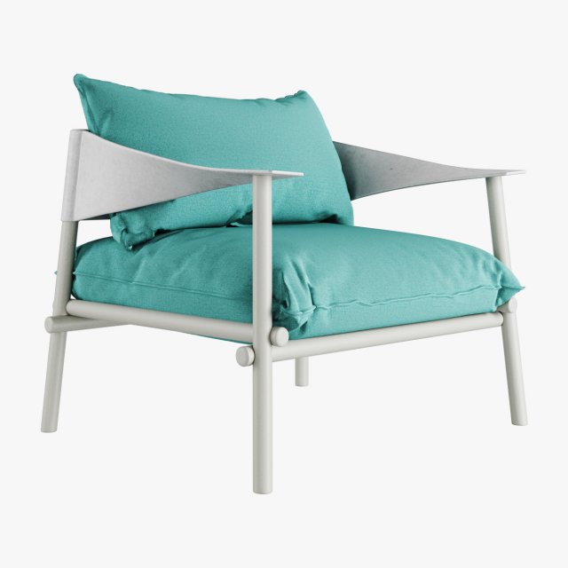 terramare lounge chair 3D Model .c4d .max .obj .3ds .fbx .stl .blend 