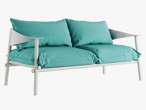 terramare two seats sofa 3D Model