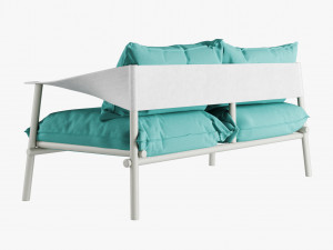 terramare two seats sofa 3D Model