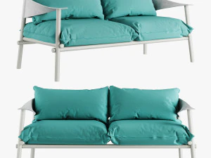 sof&aacute; terramare dois lugares Modelo 3D