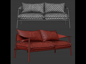 terramare two seats sofa 3D Model