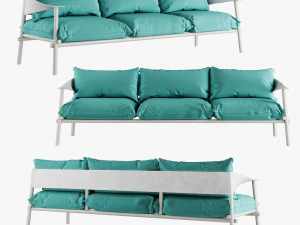 sof&aacute; terramare tr&ecirc;s lugares Modelo 3D