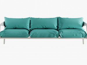 terramare three seats sofa Modelo 3D
