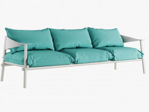 terramare three seats sofa 3D Model