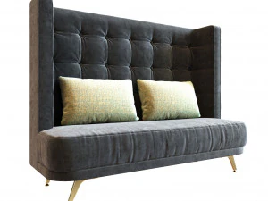 divano a due posti Modello 3D