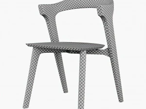 ethnicraft oak bok dining chair 3D Model