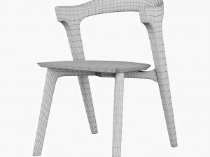ethnicraft oak bok dining chair 3D 模型