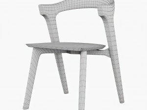 ethnicraft oak bok dining chair 3D Model