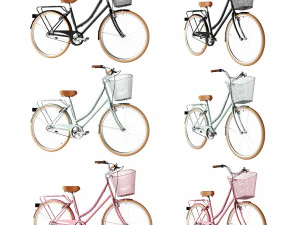 bike vintage ladies deluxe 3D Model