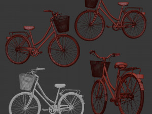 bike vintage ladies deluxe Modelo 3D
