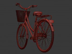 bike vintage ladies deluxe 3D Model