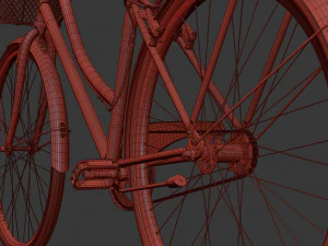 bike vintage ladies deluxe 3D Model