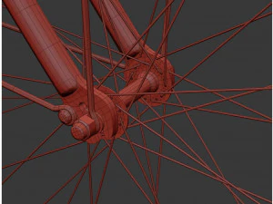 bike vintage ladies deluxe 3D Model