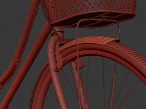 bike vintage ladies deluxe 3D Model