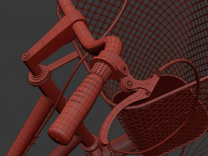 bike vintage ladies deluxe 3D Model