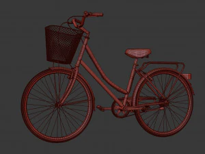 bike vintage ladies deluxe 3D Model