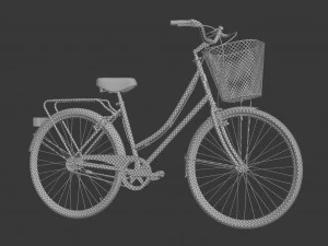bike vintage ladies deluxe 3D Model