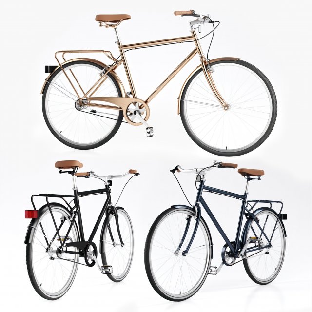 bike vintage roadster 3D मॉडल .c4d .max .obj .3ds .fbx .stl .blend 