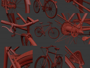 bike vintage roadster 3D मॉडल