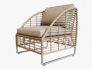 сезонное шезлонг 3D Модель