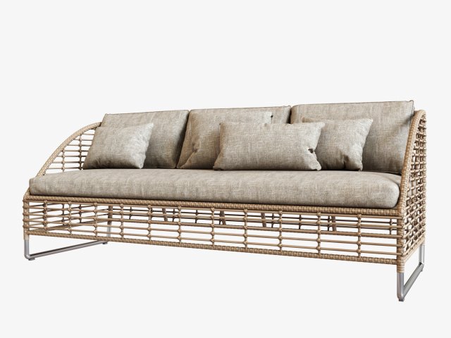 season sun lounge sofa 3D Model .c4d .max .obj .3ds .fbx .stl .blend 