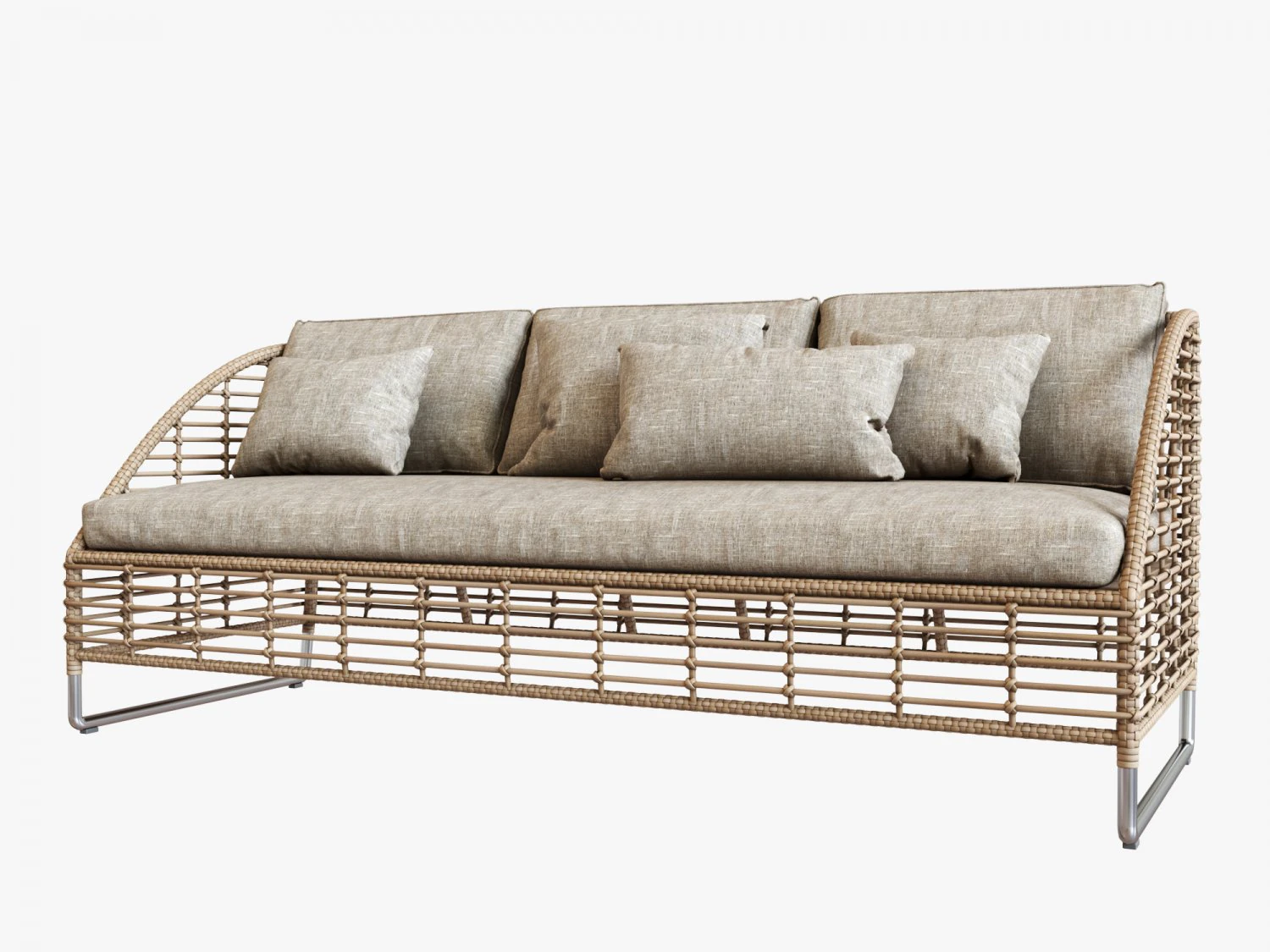 season sun lounge sofa 3D Model .c4d .max .obj .3ds .fbx .stl .blend