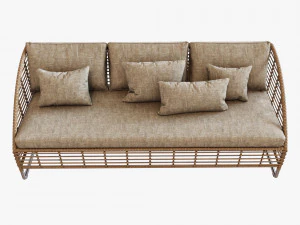 season sun lounge sofa 3D Model