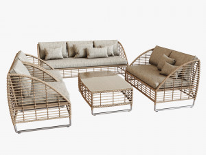 season sun furniture set 3D Model