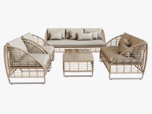 season sun furniture set 3D Model
