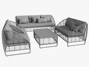 season sun furniture set 3D Model
