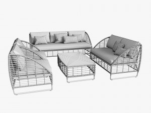 season sun furniture set 3D Model