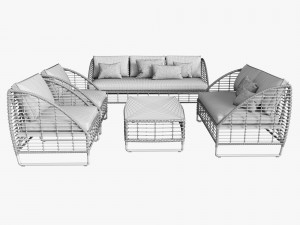 season sun furniture set 3D Model