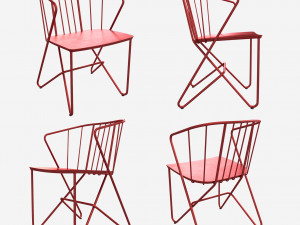 flower outdoor chair by fermob 3D Model