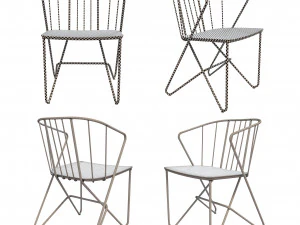flower outdoor chair by fermob 3D Model