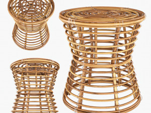 wicker coffe table 3D Model