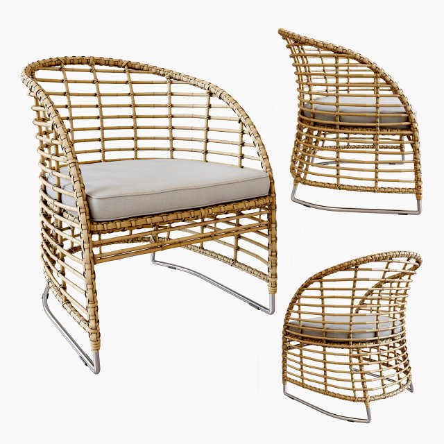 zecanka omar chair 3D 模型 .c4d .max .obj .3ds .fbx .stl .blend 