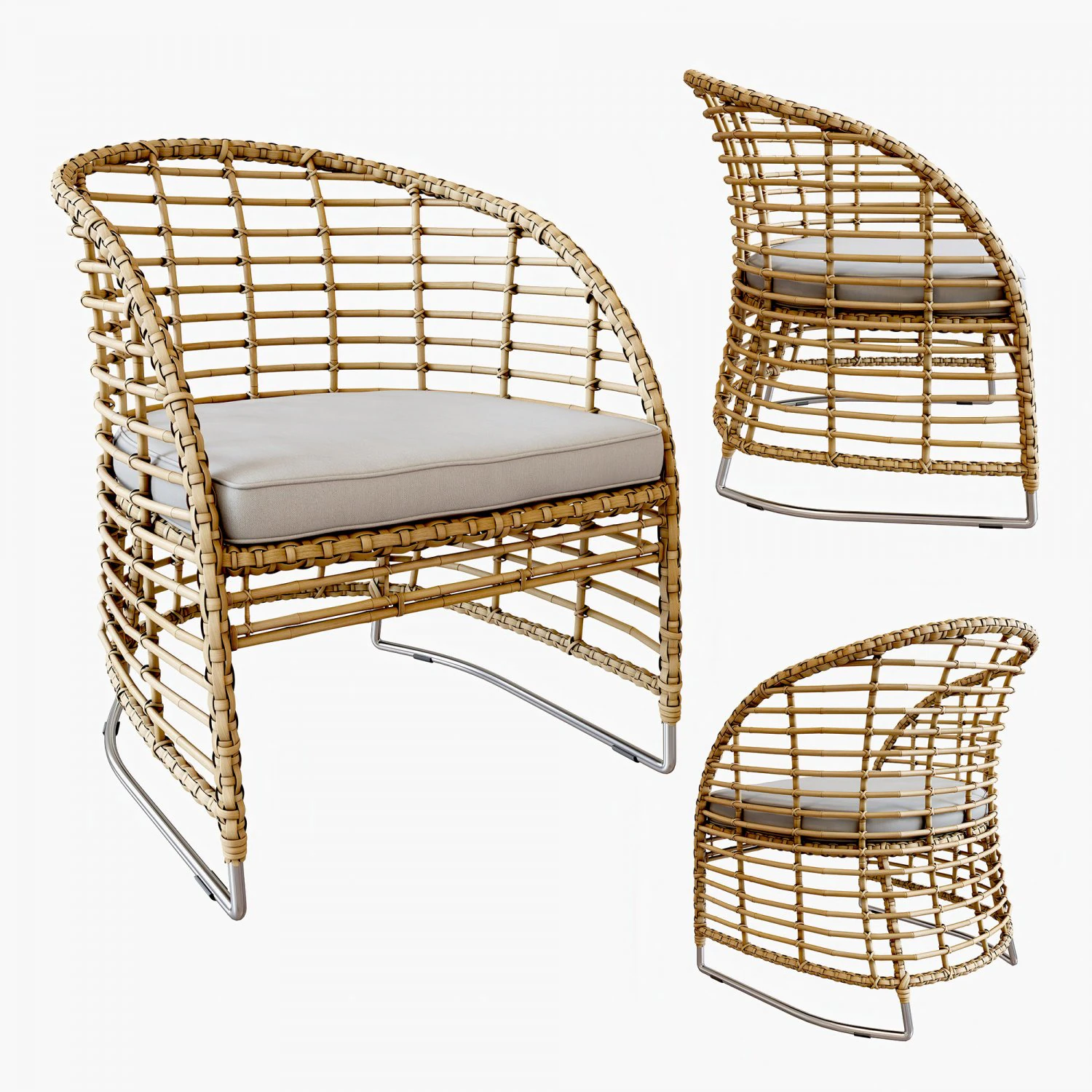 zecanka omar chair 3D Model .c4d .max .obj .3ds .fbx .stl .blend