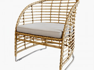 zecanka omar chair 3D 模型