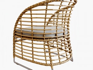 zecanka omar chair 3D 模型