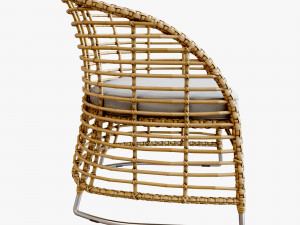 zecanka omar chair 3D 模型