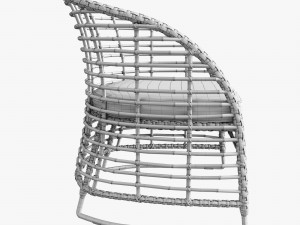 zecanka omar chair 3D 模型