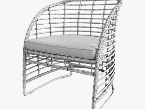 zecanka omar chair 3D 模型
