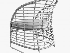 zecanka omar chair 3D 模型